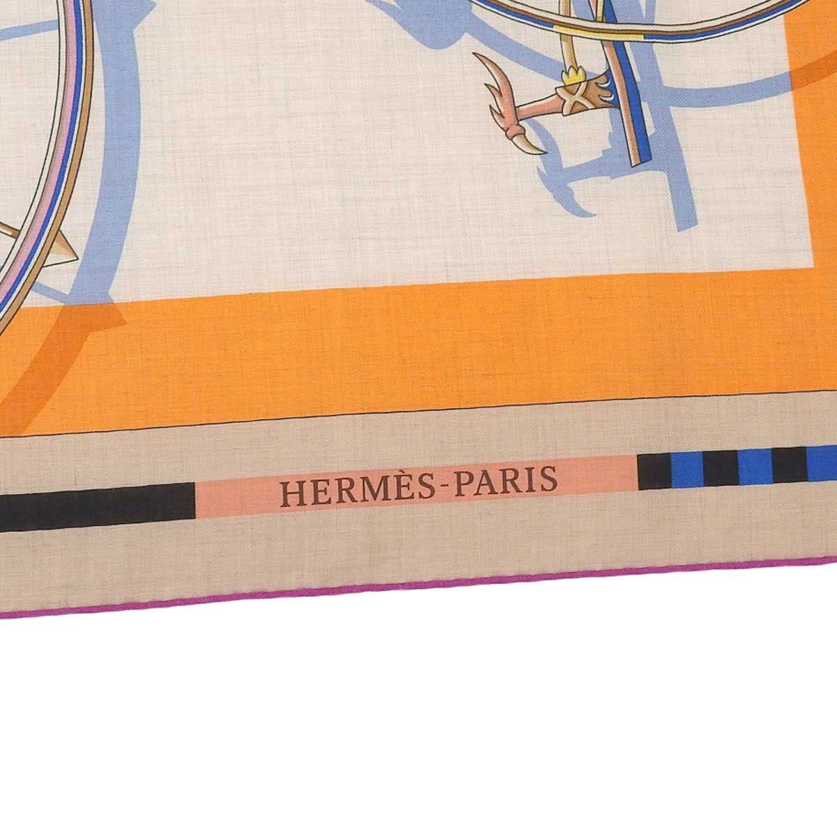 Hermes Beige Multicolor Shawl 46627