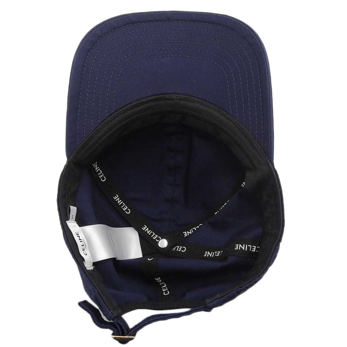 Celine Logo Embroidery Baseball Cap Navy