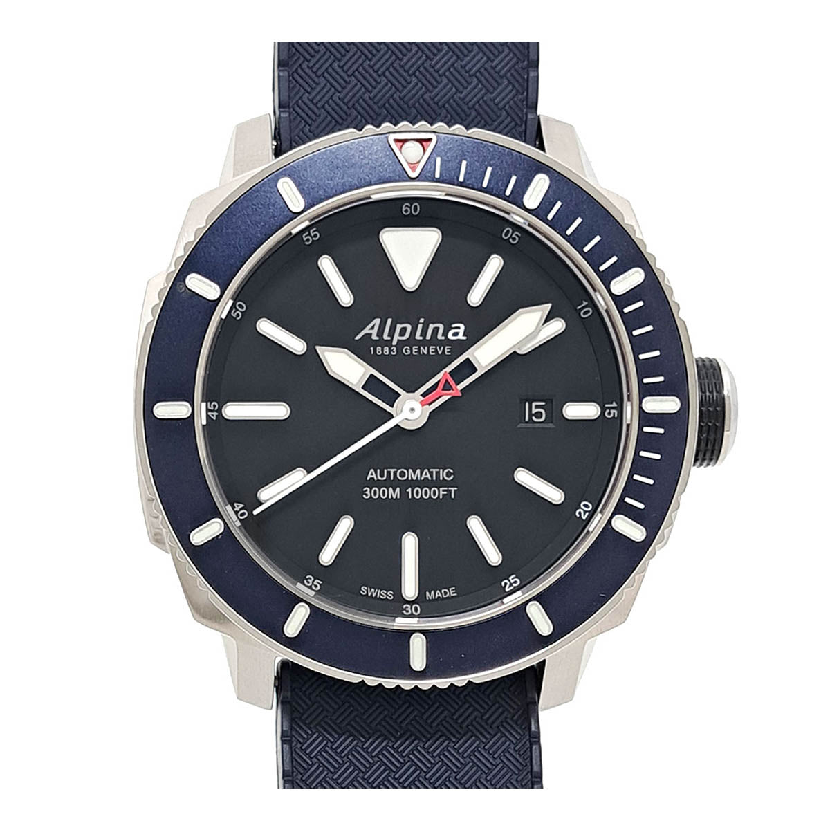 Alpina Automatic Diver Watch Stainless Steel Rubber