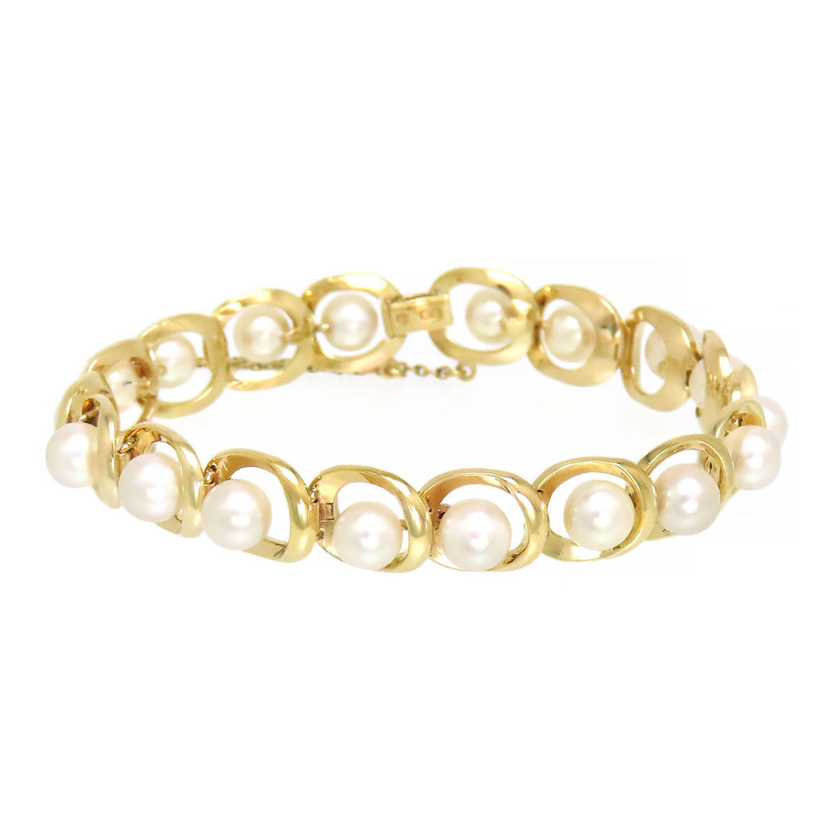 Mikimoto K14YG Akoya Pearl Bracelet