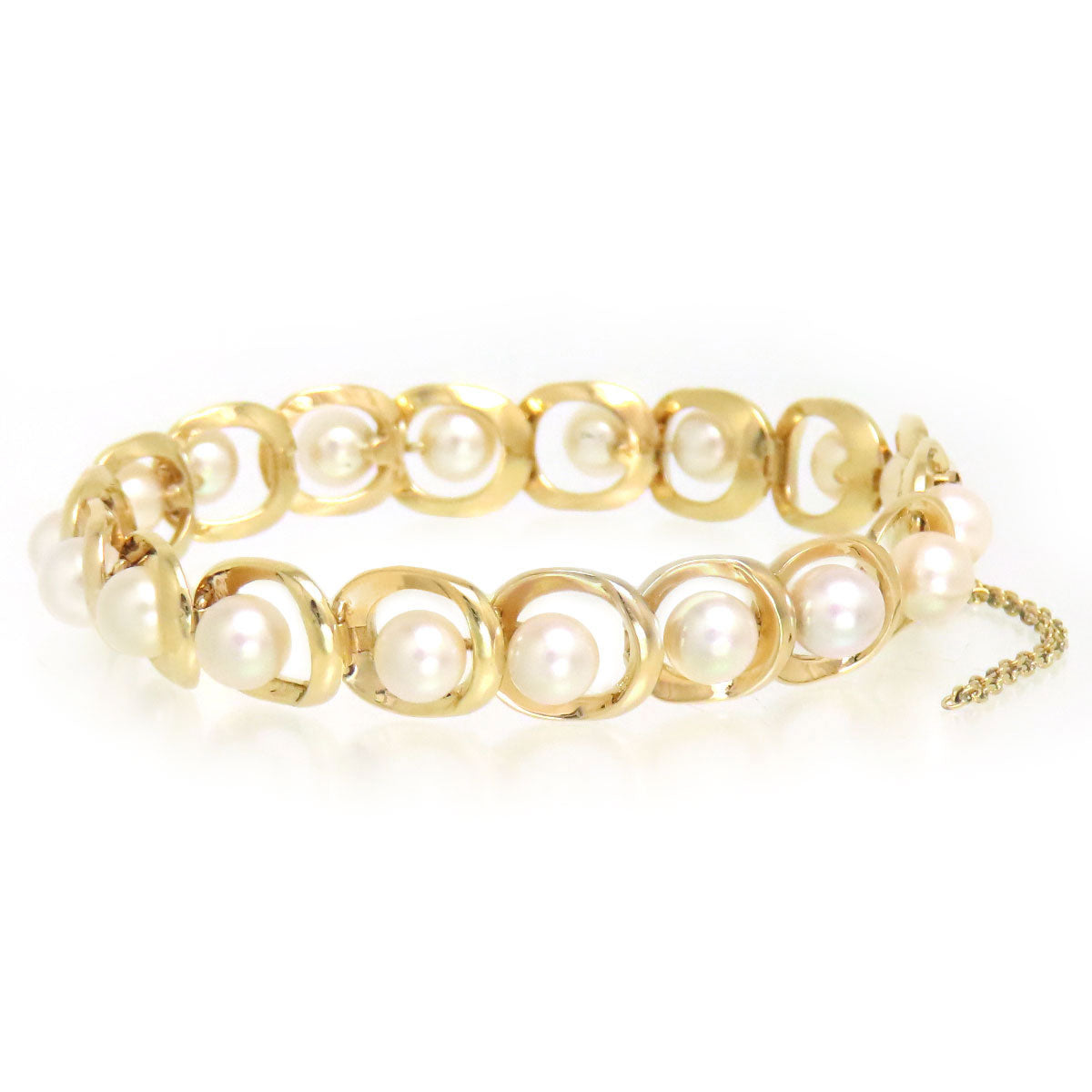 Mikimoto K14YG Akoya Pearl Bracelet