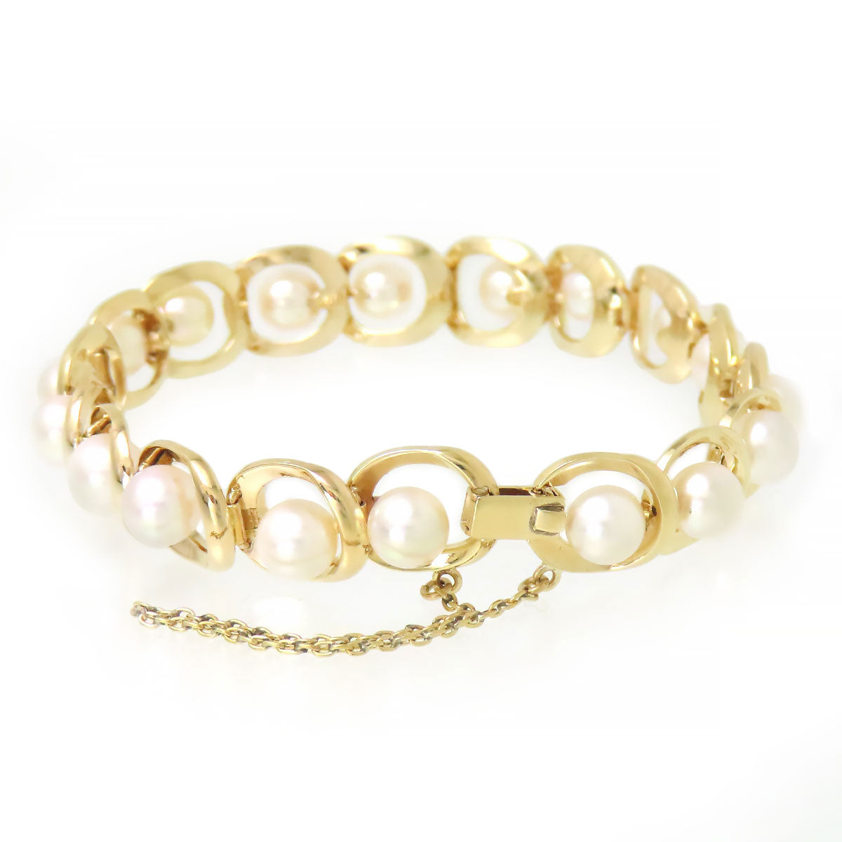 Mikimoto K14YG Akoya Pearl Bracelet