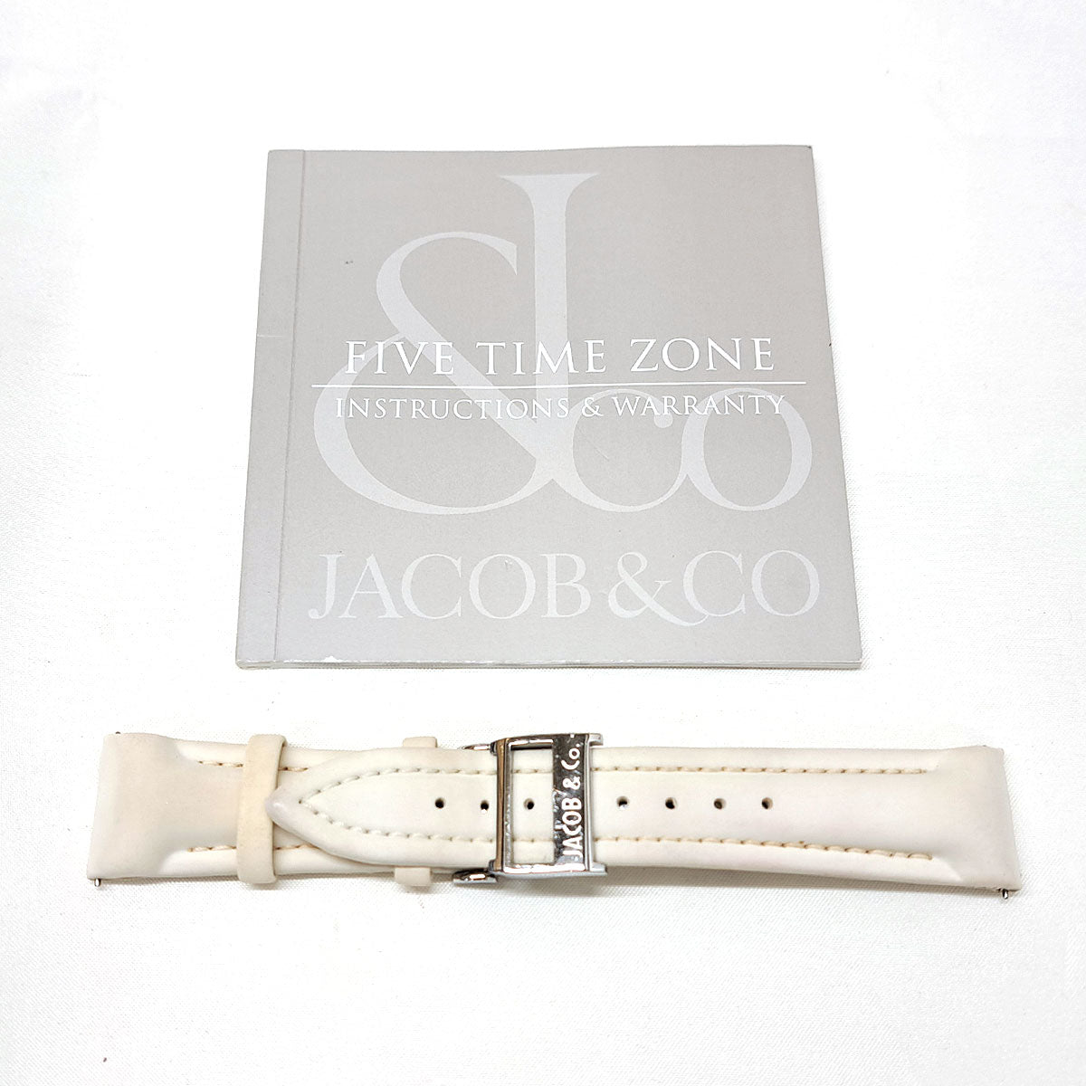 Jacob Watch Stainless Steel Leather Diamond Quartz