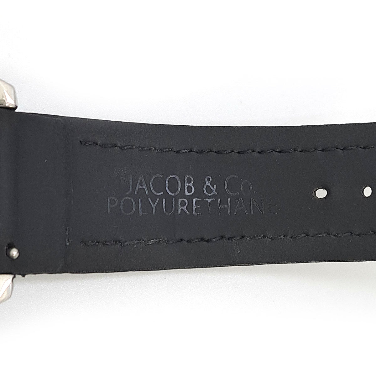 Jacob Watch Stainless Steel Leather Diamond Quartz