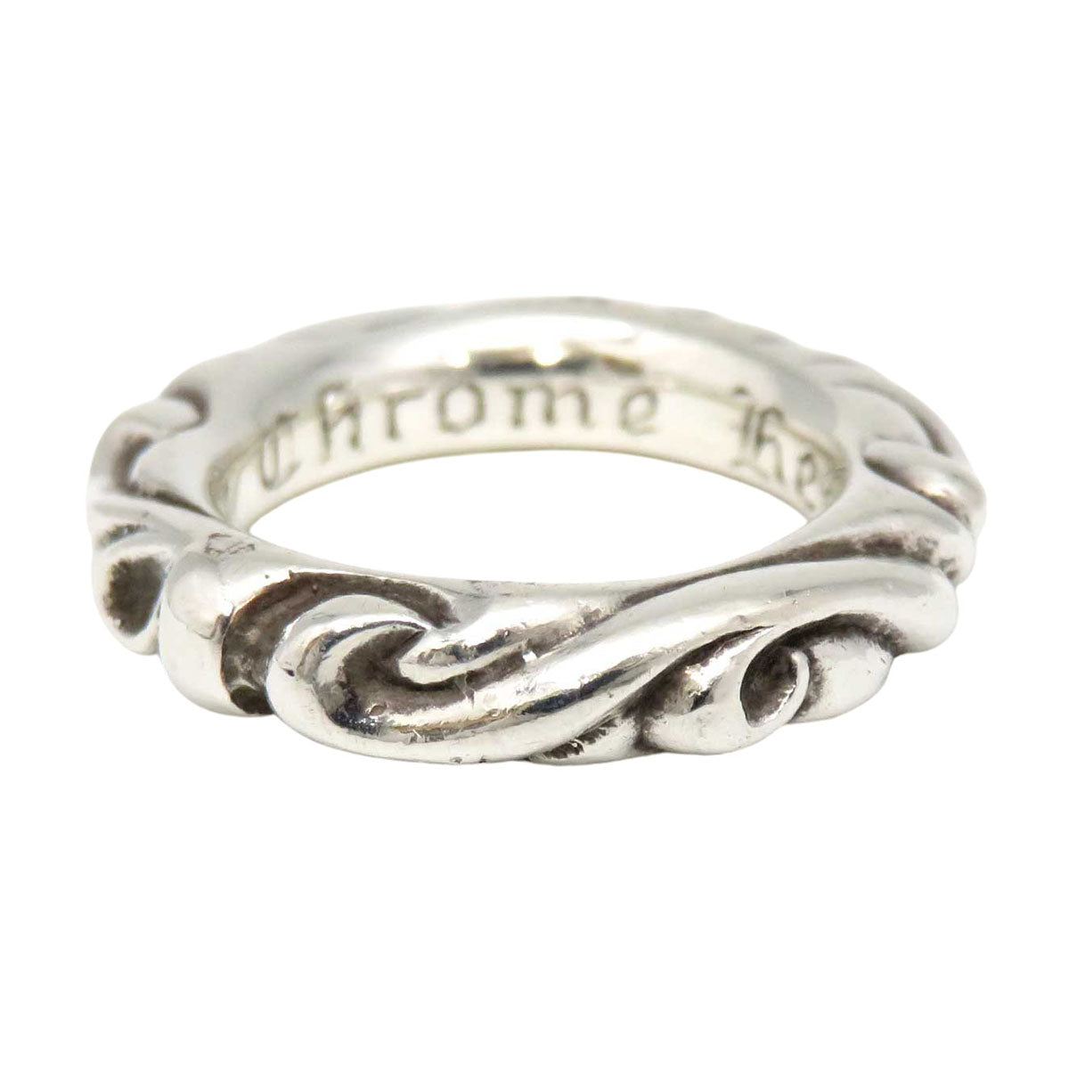 Chrome Hearts SV925 Scroll Band Ring 46627