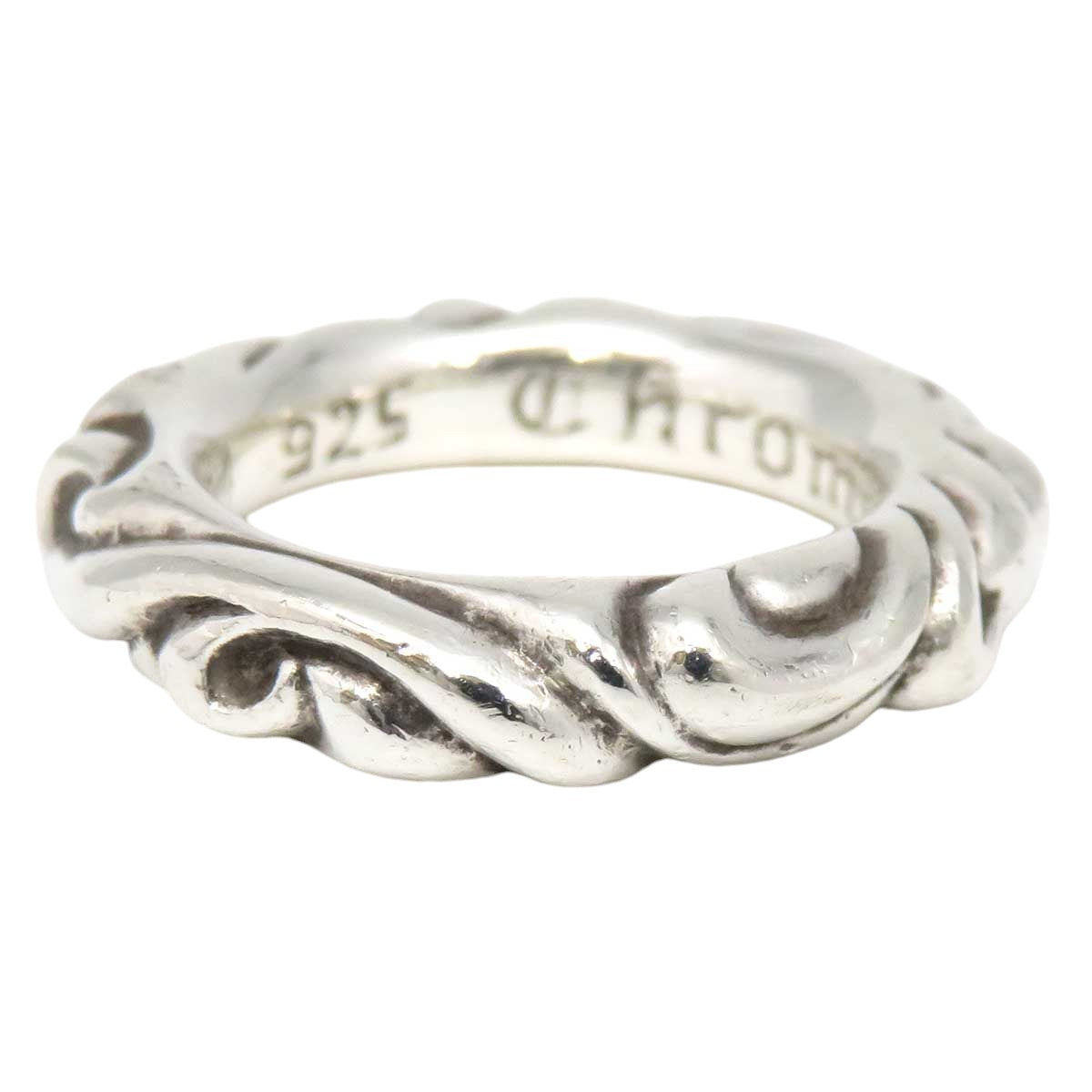 Chrome Hearts SV925 Scroll Band Ring 46627