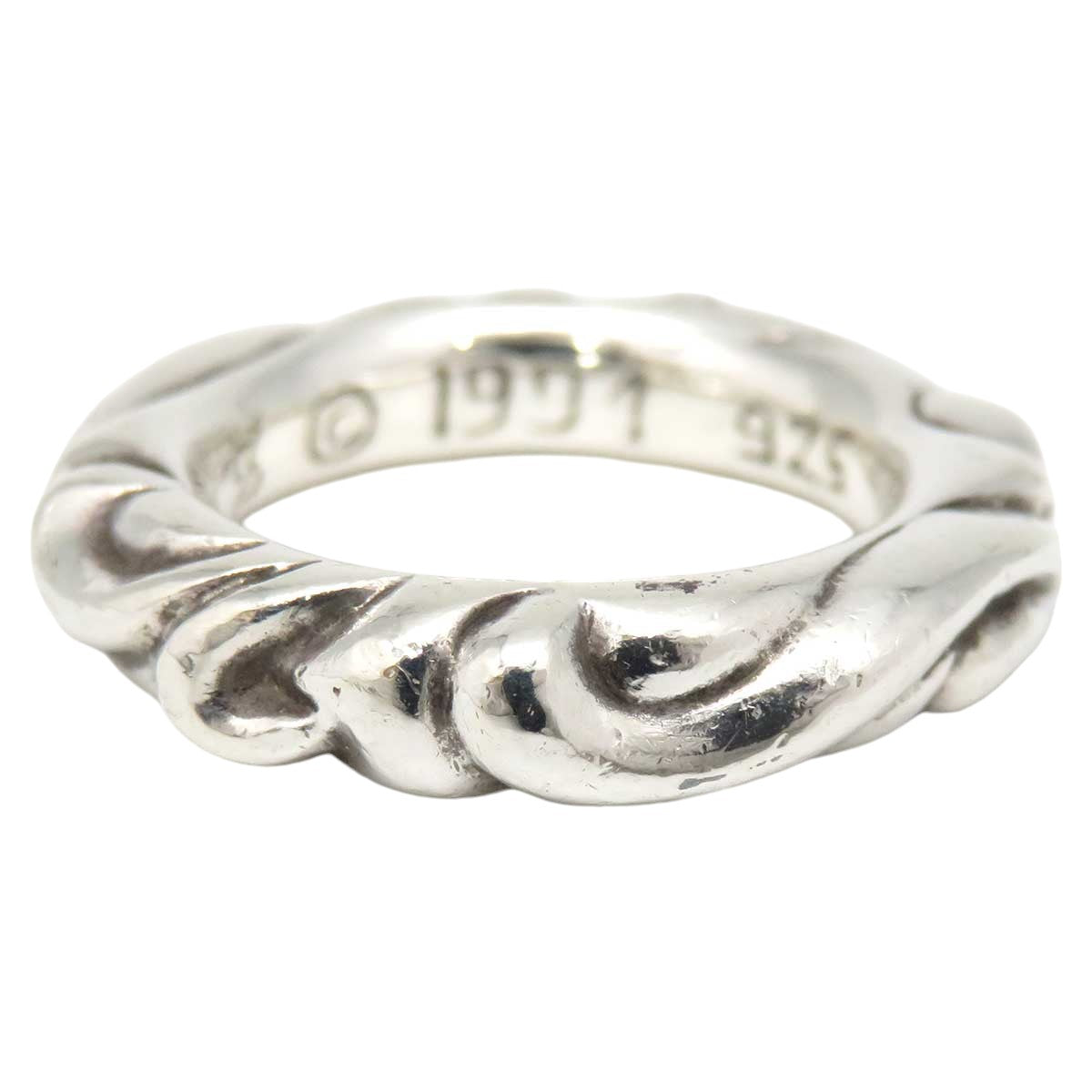 Chrome Hearts SV925 Scroll Band Ring 46627