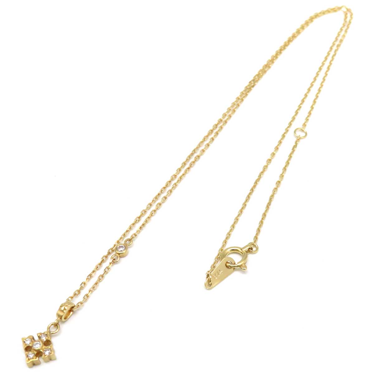 18K Diamond Cross Necklace 01PLN009-004