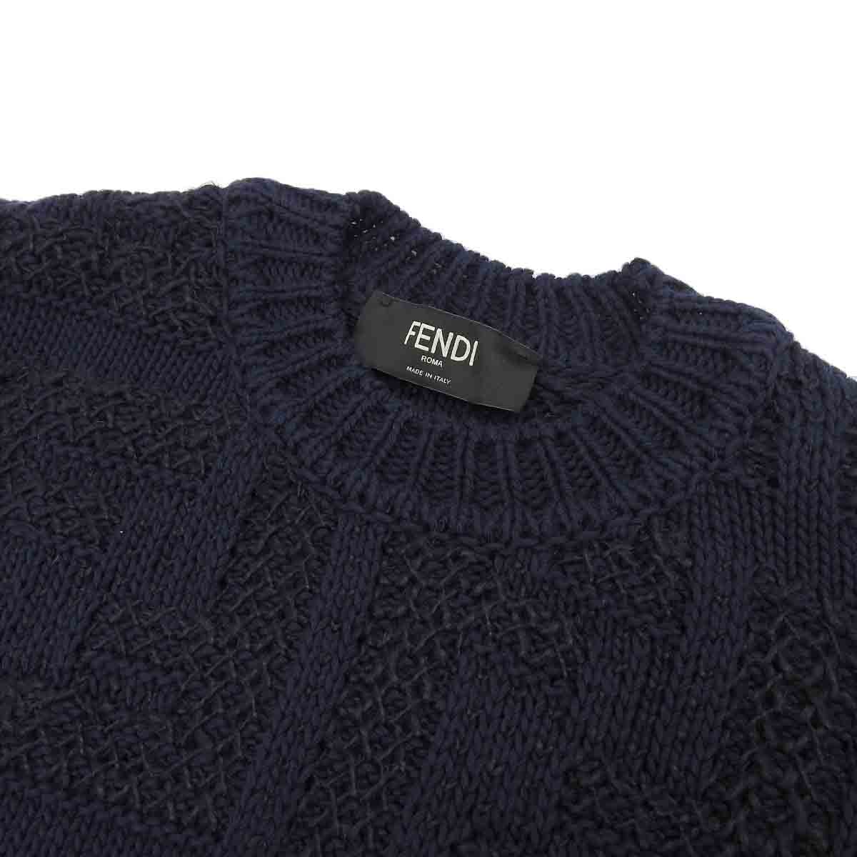 Fendi Knit Sweater FZX091 AR82 Navy