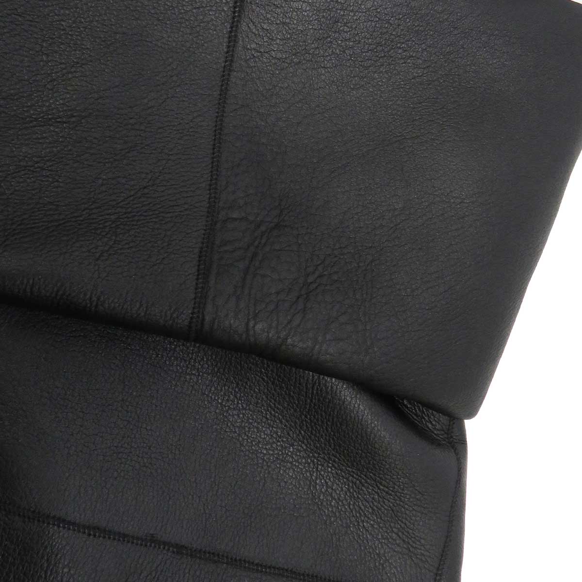 Black Lamb Leather Jacket XS