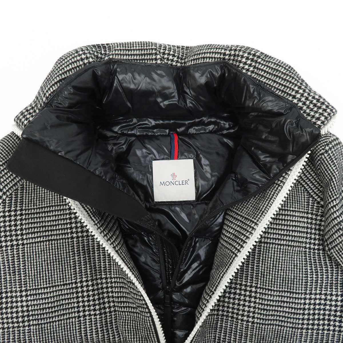 Moncler Down Jacket Black White