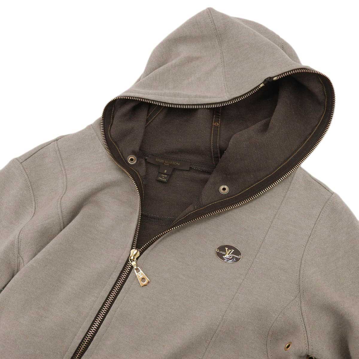 Louis Vuitton Zip-Up Hoodie Beige