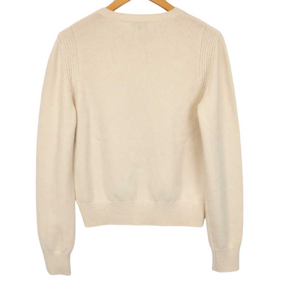 Chanel Cashmere Knit Sweater Beige