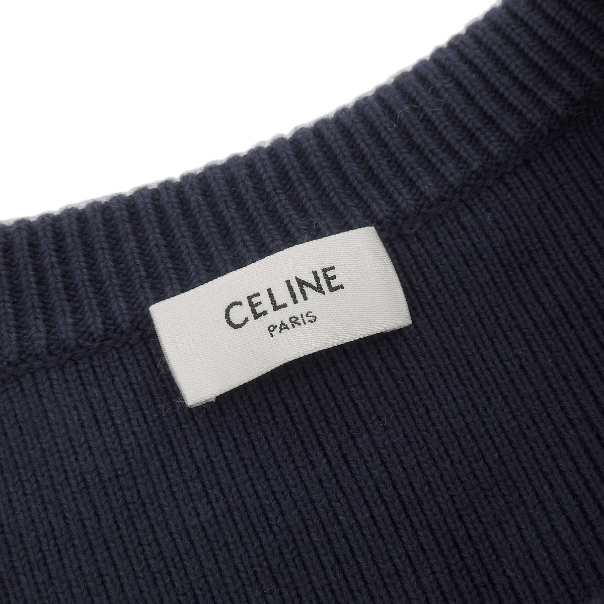 Celine Logo Cotton Knit Sweater 2A10D816I