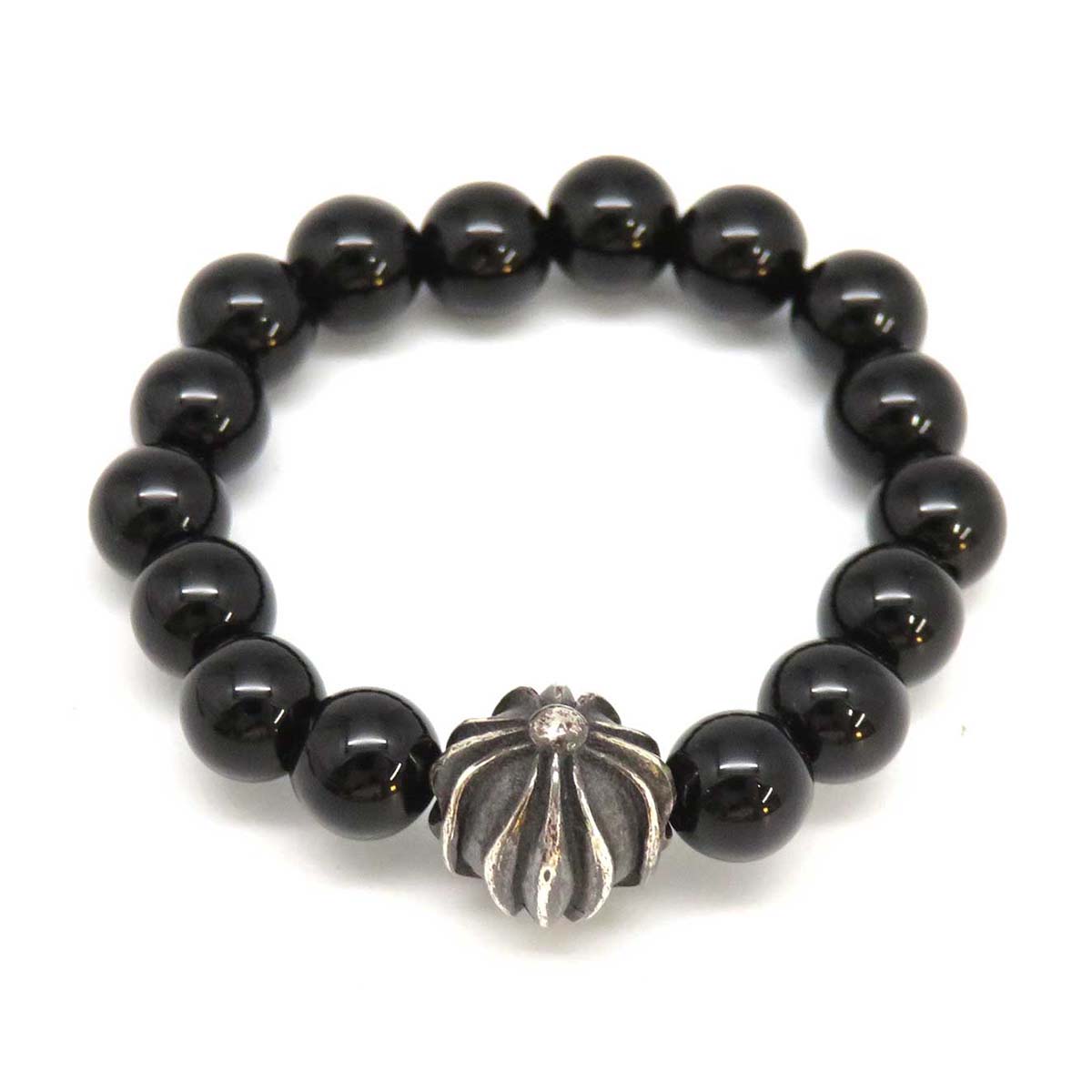 Chrome Hearts Black Tourmaline Bead Ring