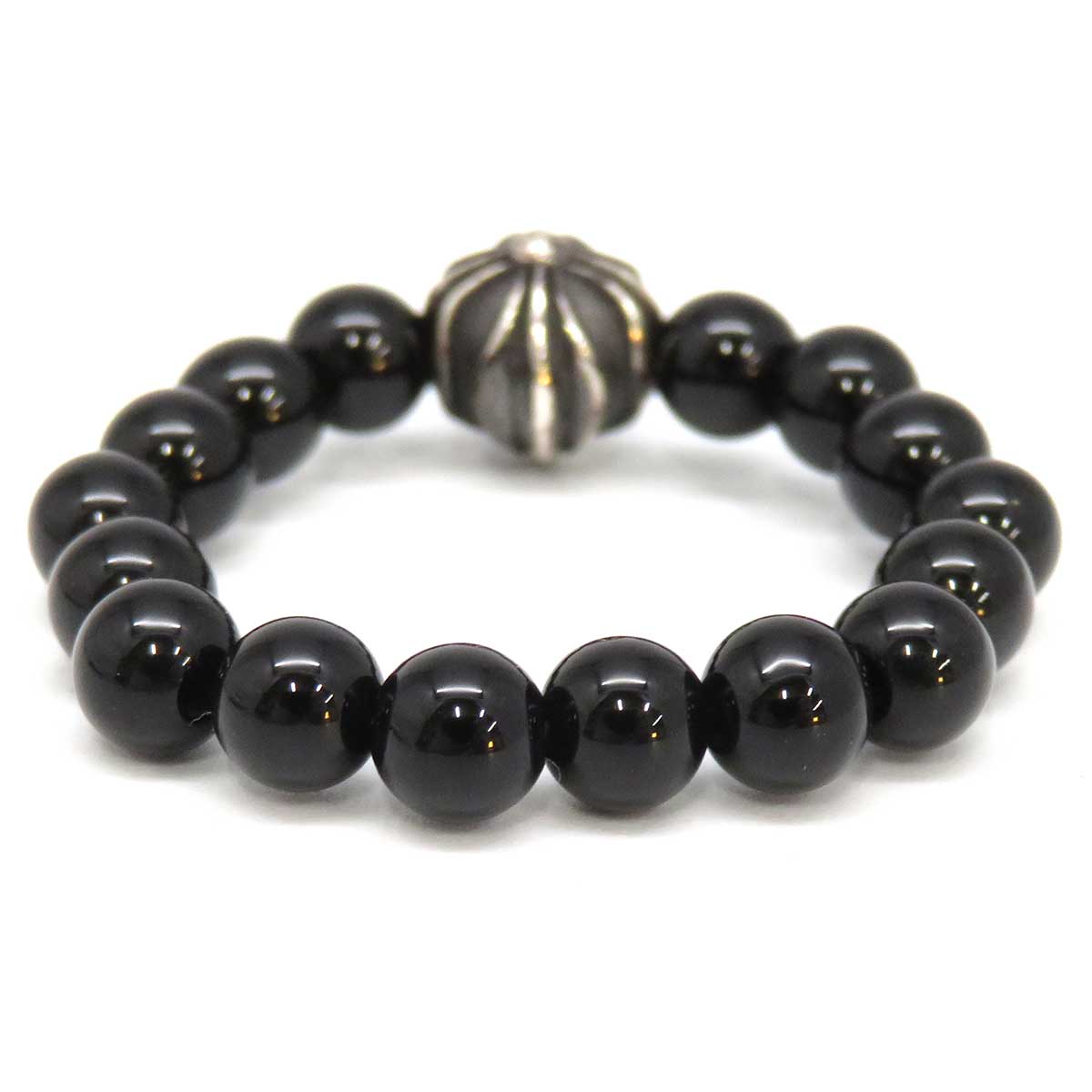 Chrome Hearts Black Tourmaline Bead Ring