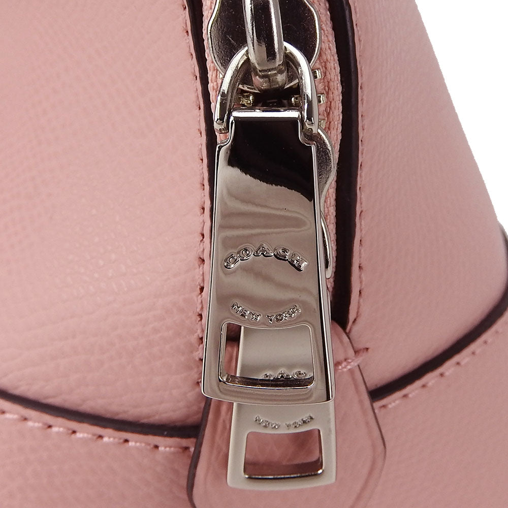 USED COACH Leather Handbag F33909 Pink 2WAY