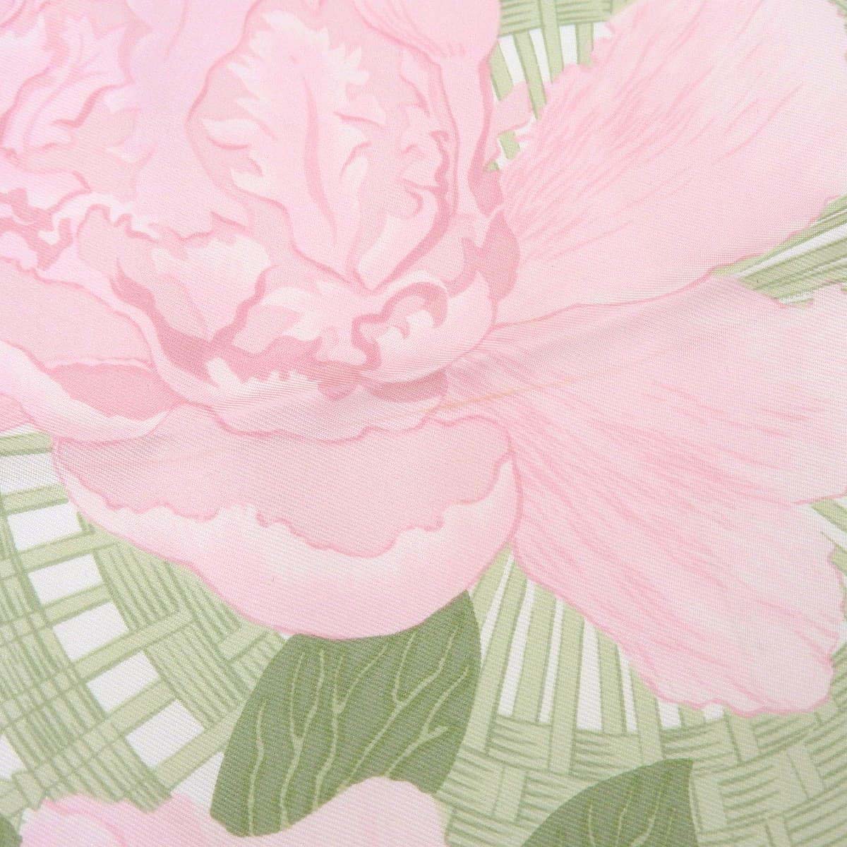 Hermes Scarf Pink Les Pivoines