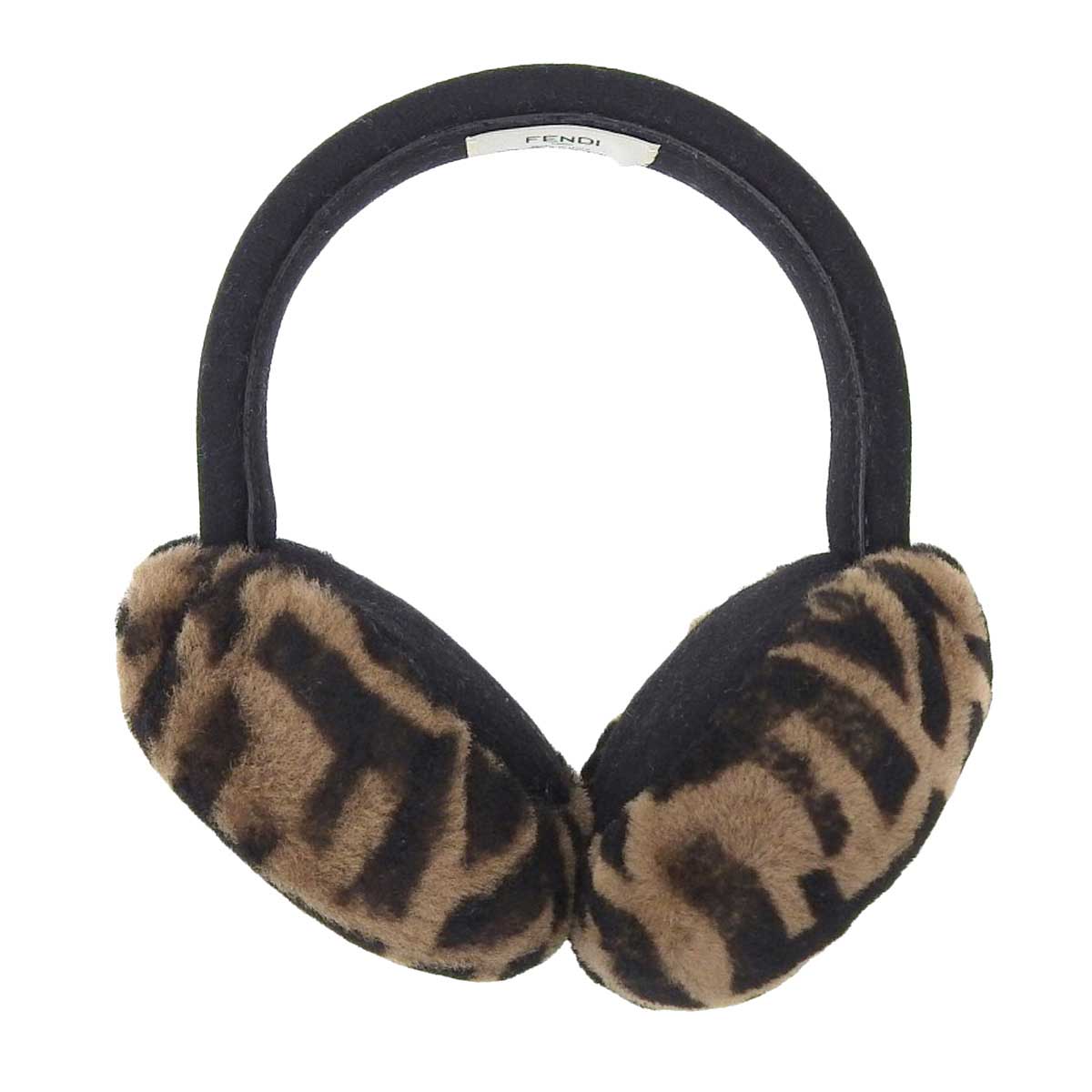 Fendi Zucca Ear Muffs Brown Black