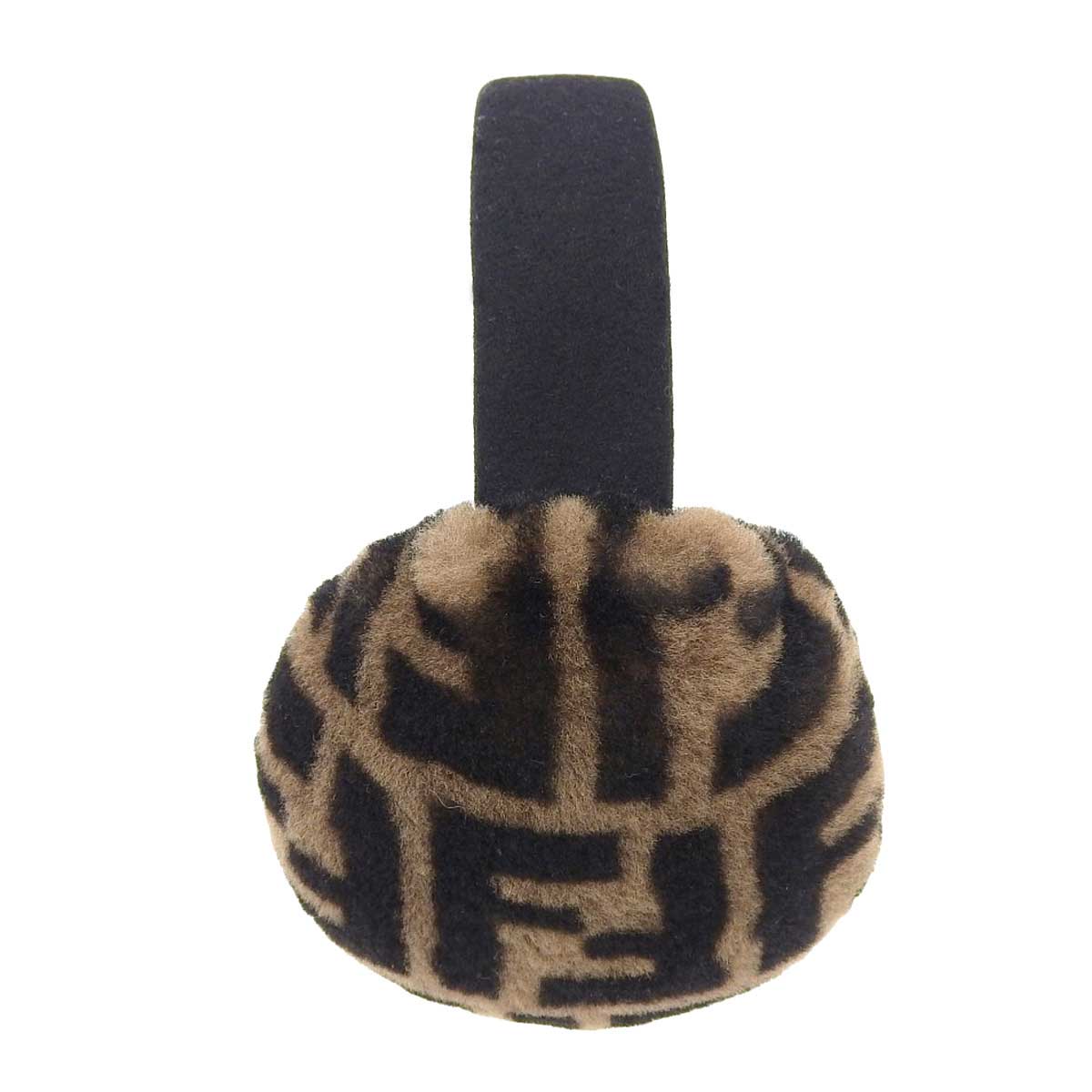 Fendi Zucca Ear Muffs Brown Black