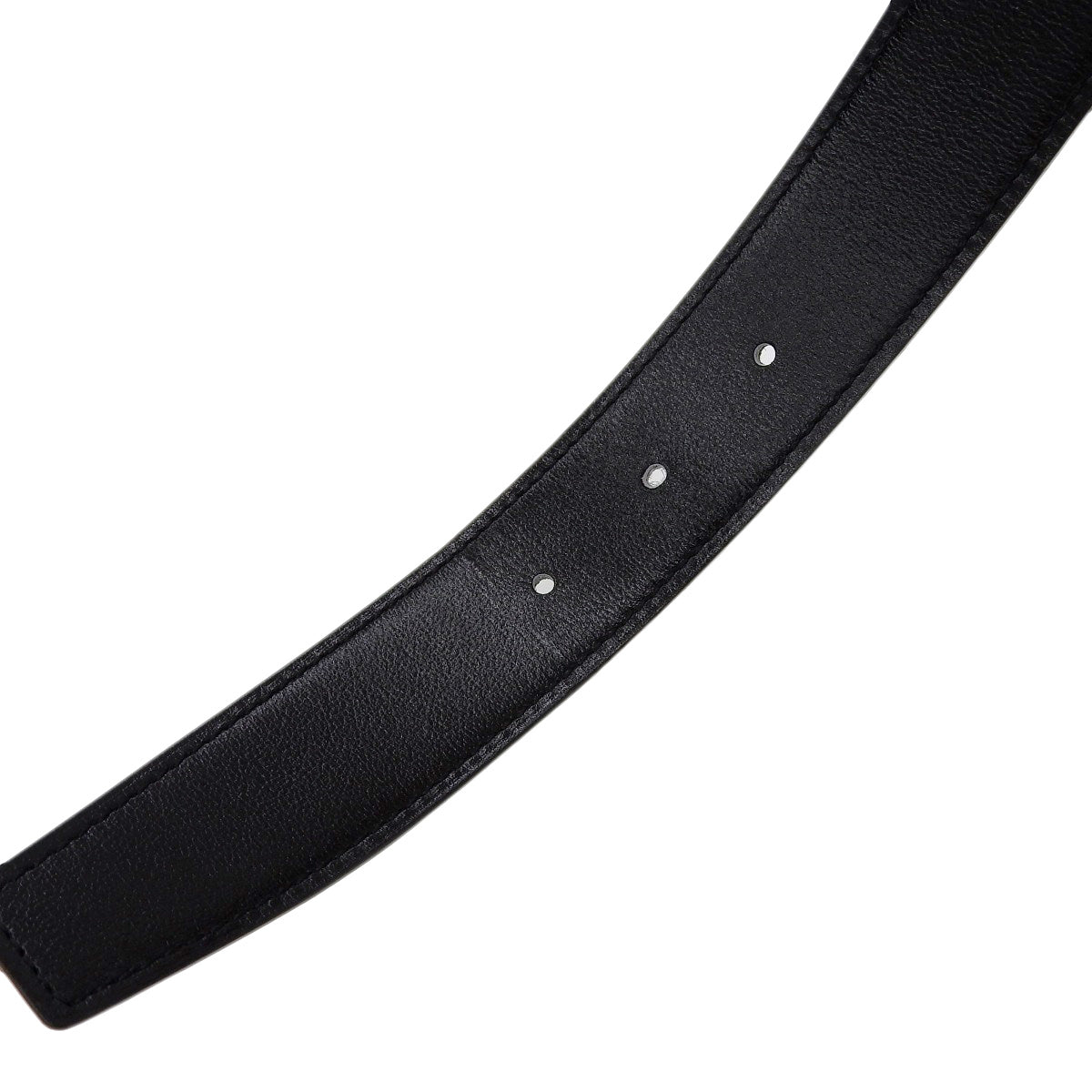 Hermes Reversible Leather Belt Black Grey