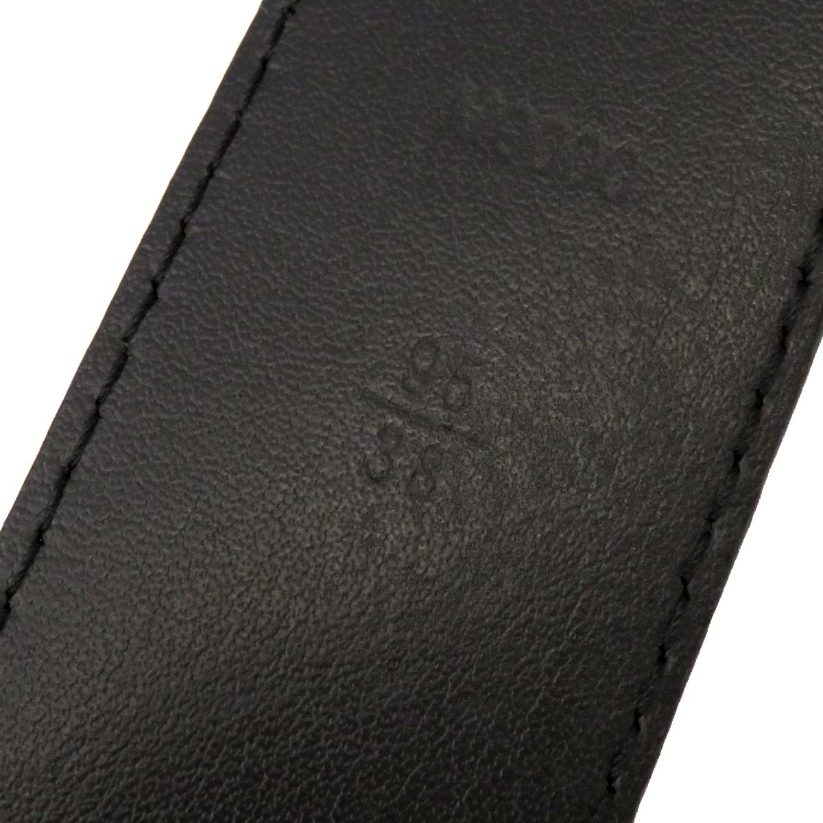 Louis Vuitton Calf Belt Black M0000