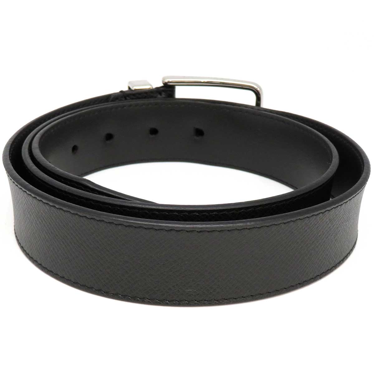 Louis Vuitton Calf Belt Black M0000