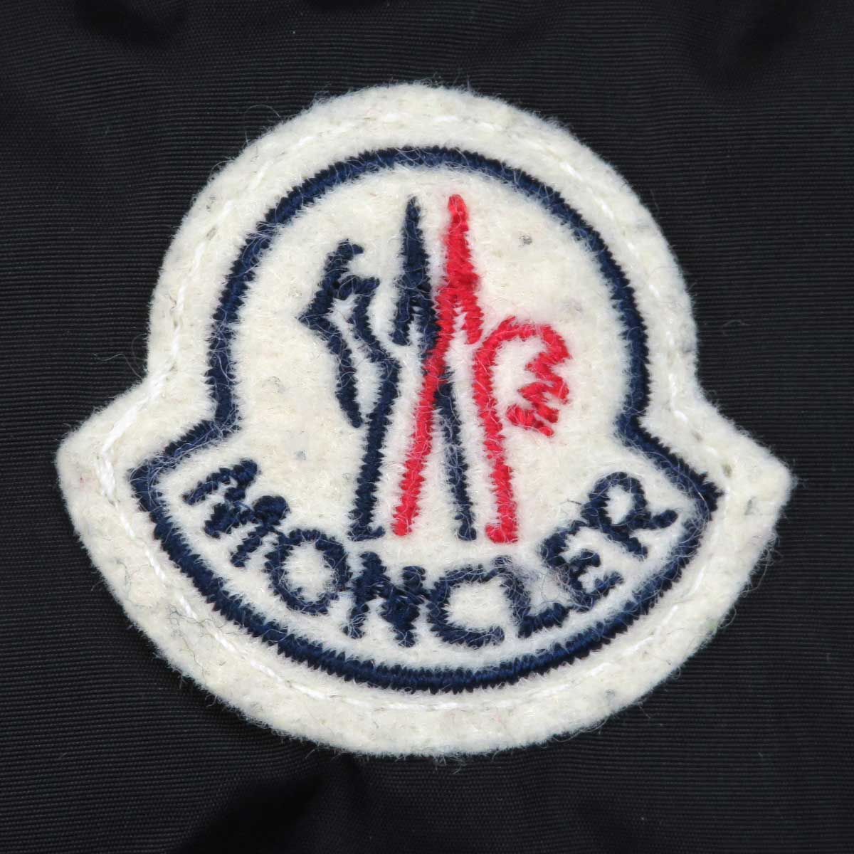 Moncler Nylon Leather Down Jacket Black