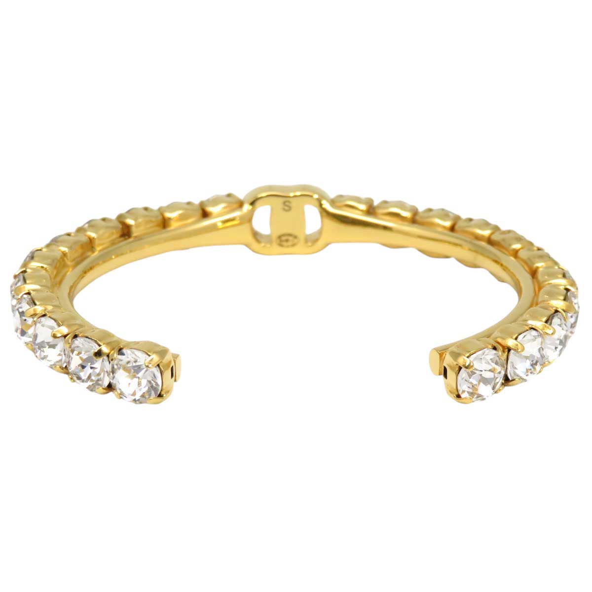 Chanel Metal Rhinestone Bangle