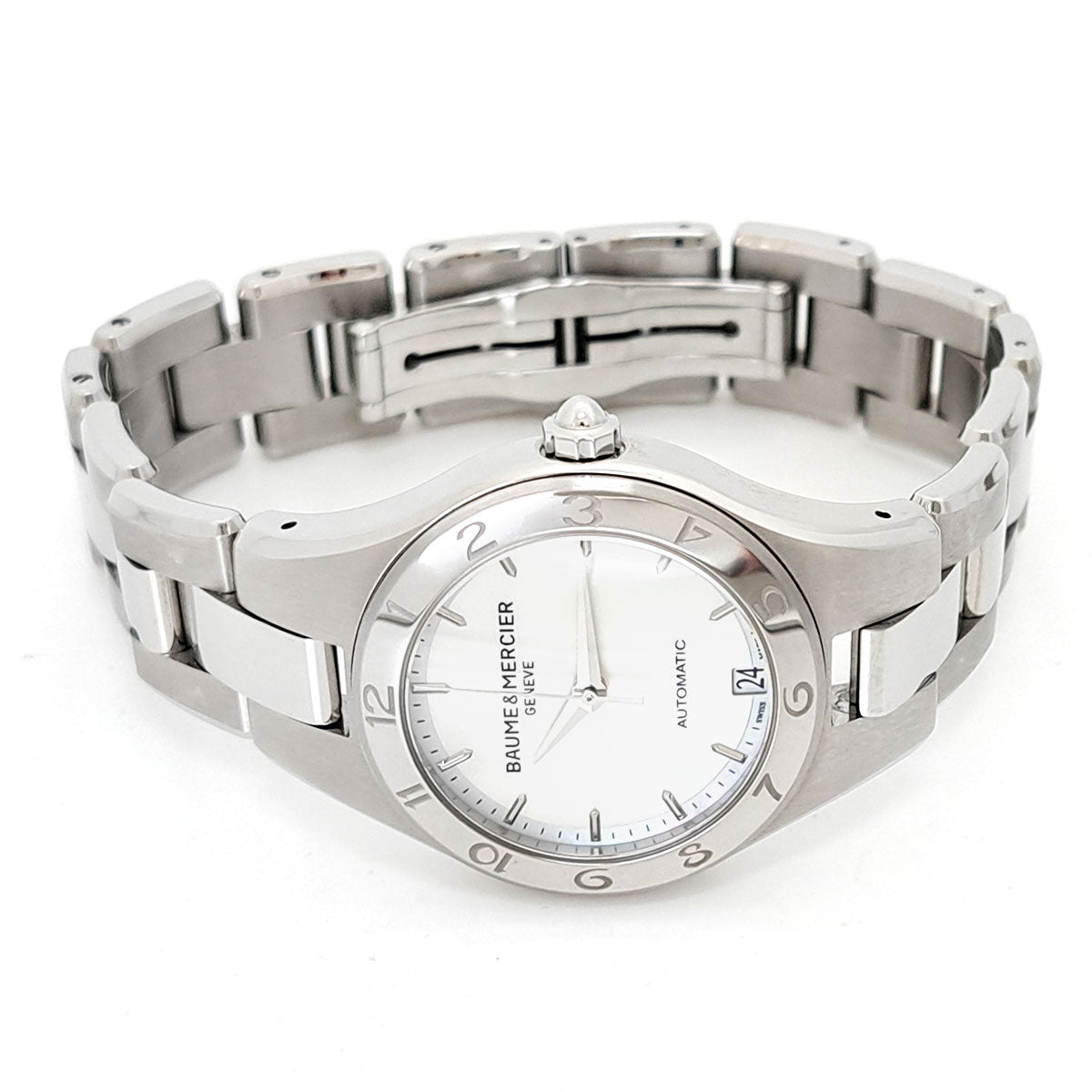 Baume & Mercier Watch M0A10035 Stainless Steel Automatic White Shell