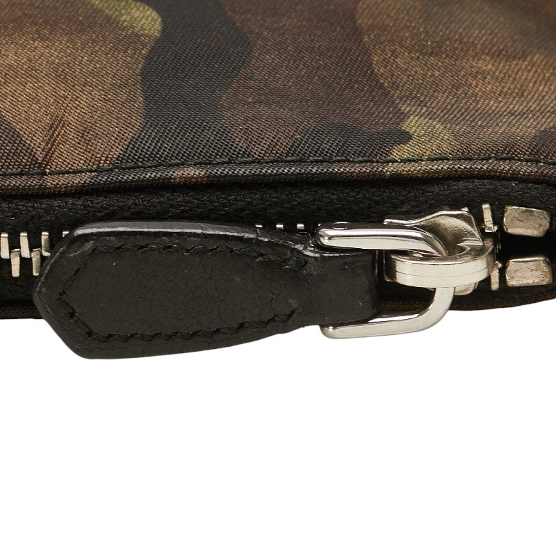 Prada Nylon Camouflage Chain Mini Pouch in Very Good Condition