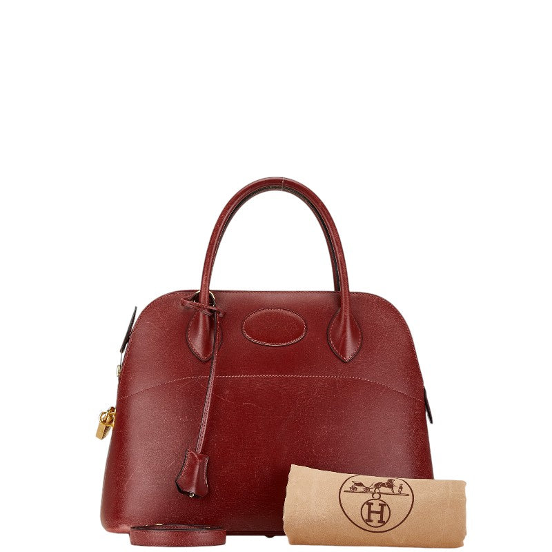 Hermes Bolide 31 Handbag Bordeaux Calfskin