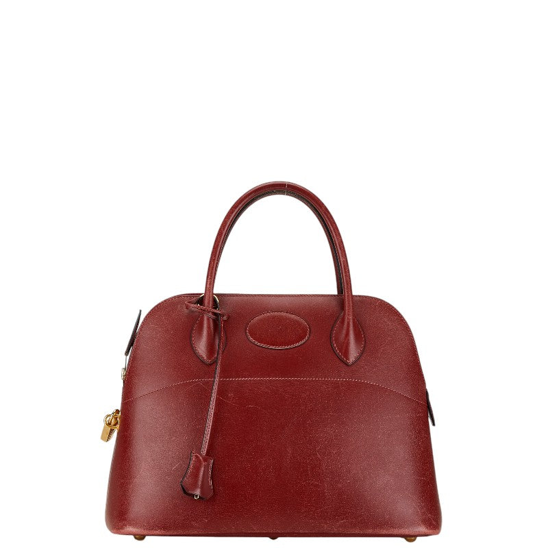 Hermes Bolide 31 Handbag Bordeaux Calfskin