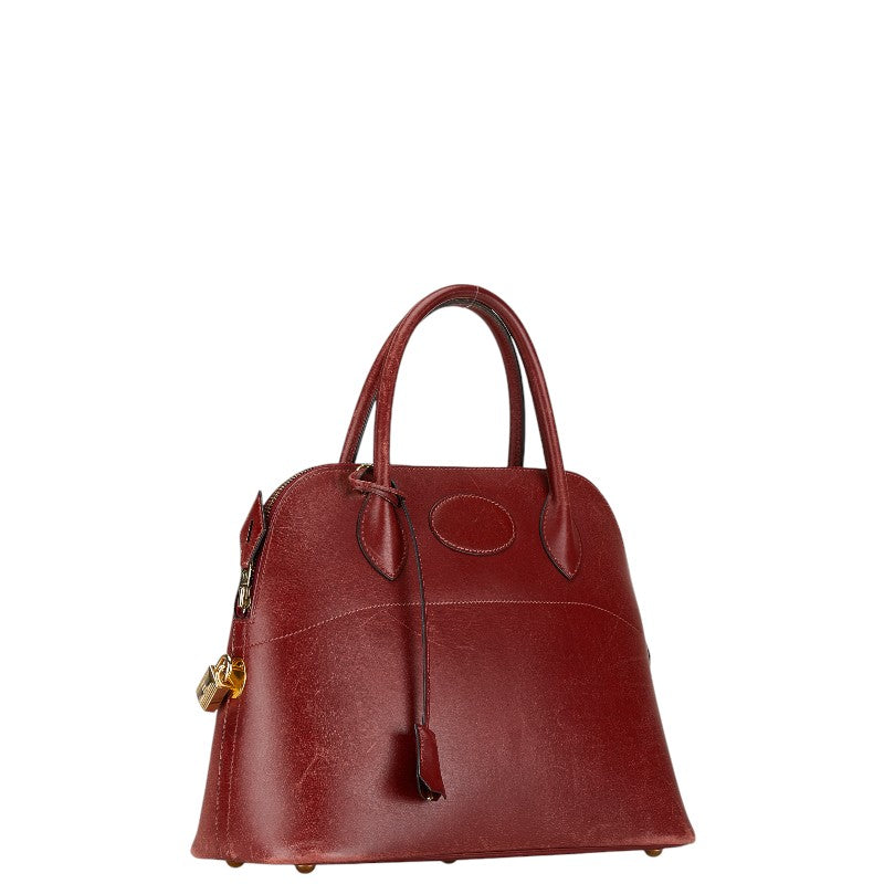 Hermes Bolide 31 Handbag Bordeaux Calfskin