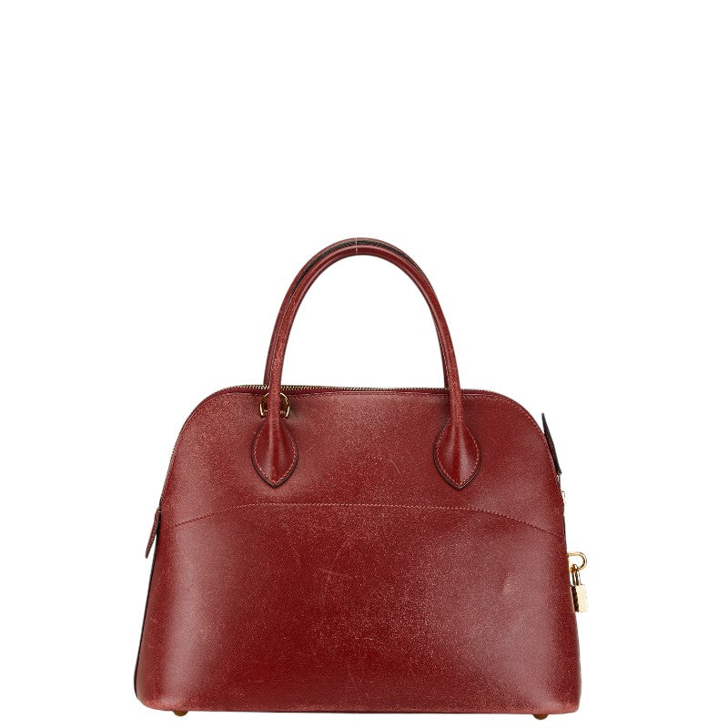 Hermes Bolide 31 Handbag Bordeaux Calfskin