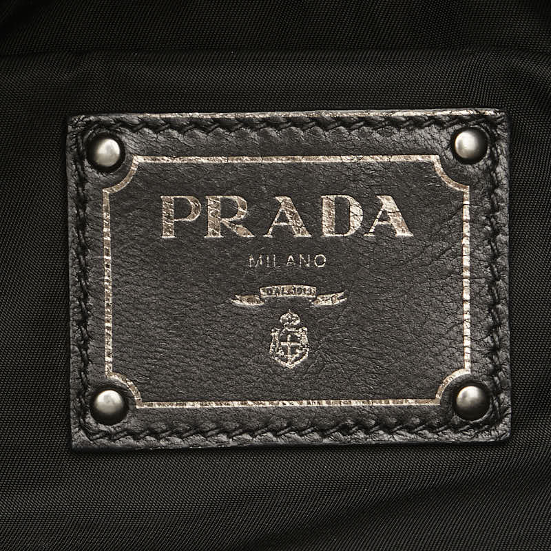 Prada Nylon Leather Tessuto Handbag B1959V