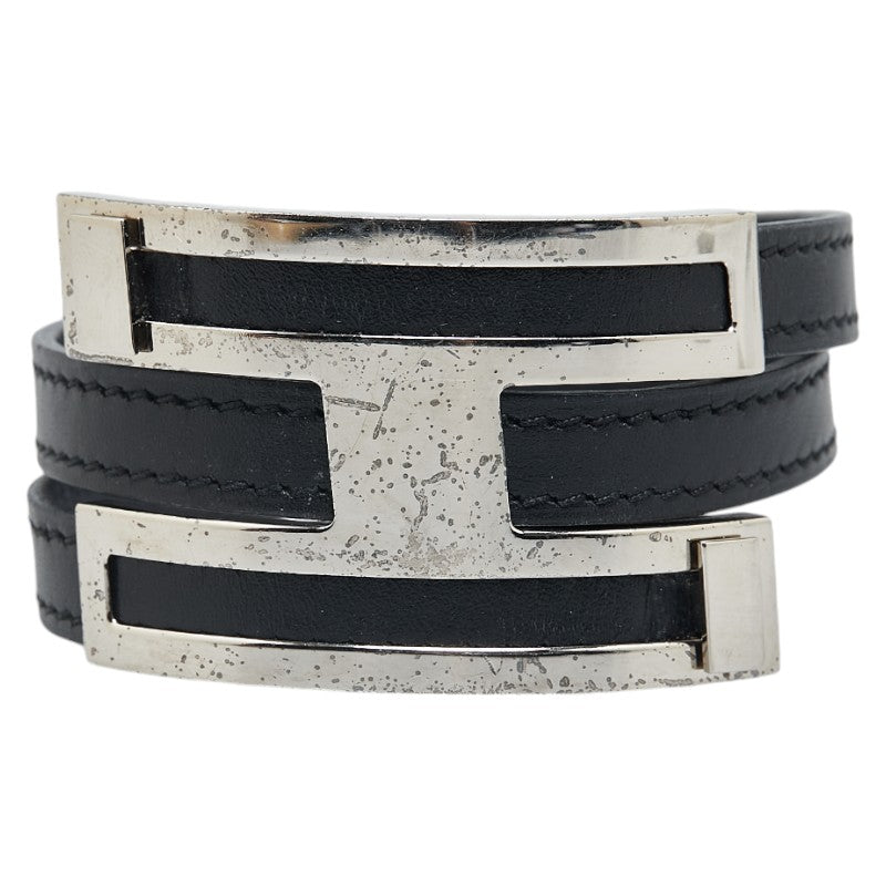 Hermes Metal Leather Pousse Pousse Bracelet