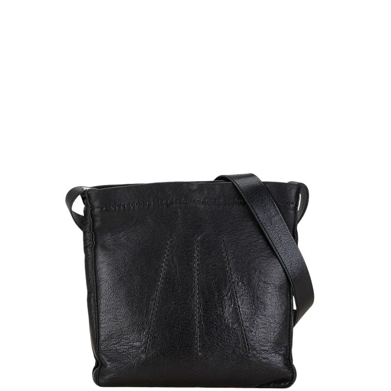 Hermes Leather Shoulder Bag Black