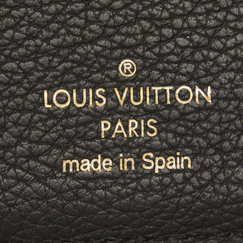 Louis Vuitton Leather PVC Compact Wallet M64420 in Very Good Condition