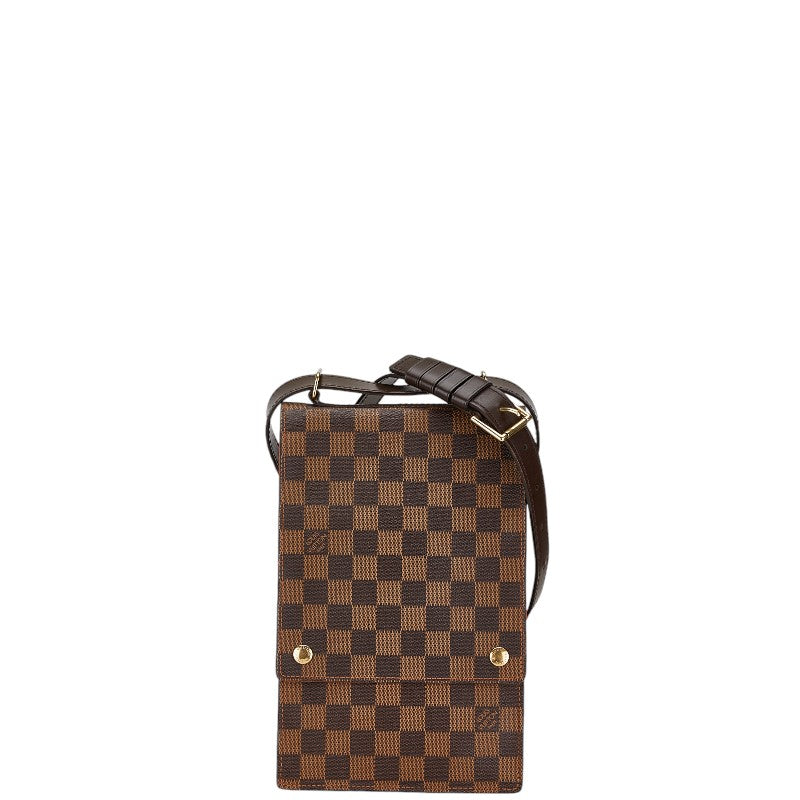 Louis Vuitton Damier Portobello Crossbody Bag N45271 Brown PVC Leather in Very Good Condition