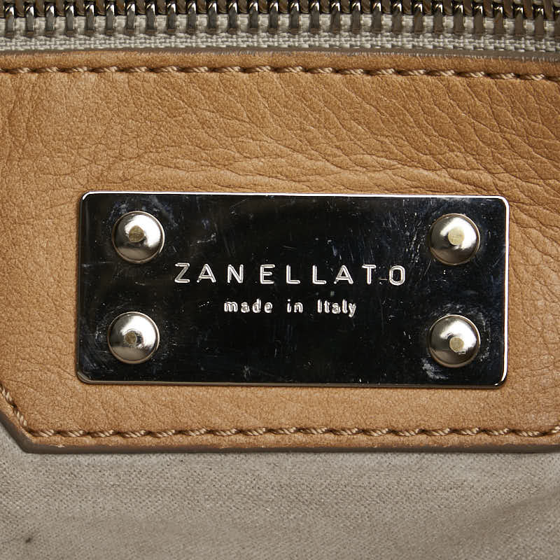 Zanellato Leather Logo 2WAY Handbag Shoulder Bag in Very Good Condition