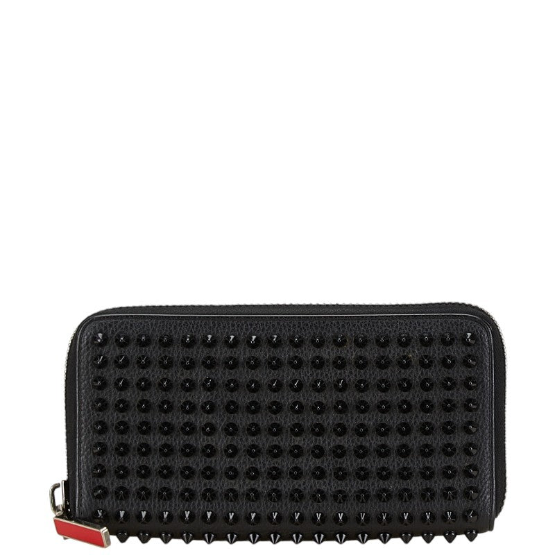 Christian Louboutin Leather Studded Zip-Around Long Wallet