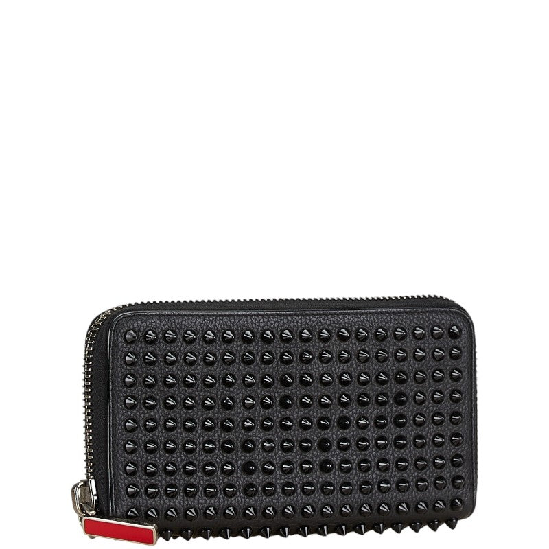 Christian Louboutin Leather Studded Zip-Around Long Wallet