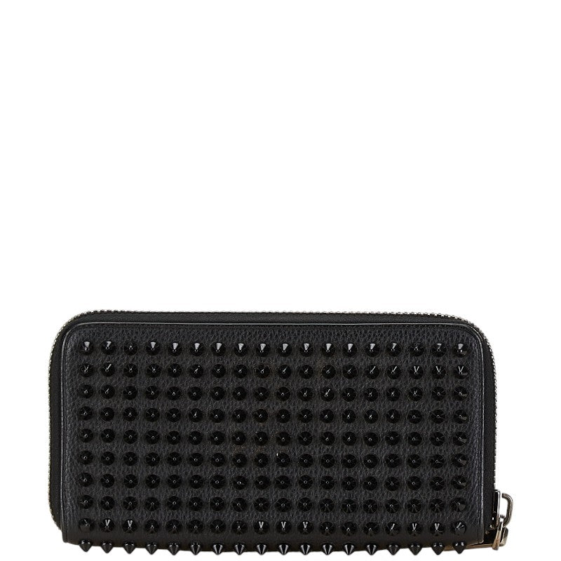 Christian Louboutin Leather Studded Zip-Around Long Wallet