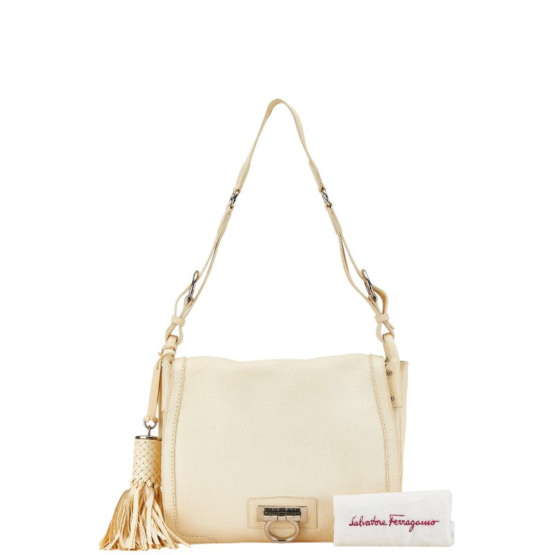 Salvatore Ferragamo Leather Gancini Shoulder Bag