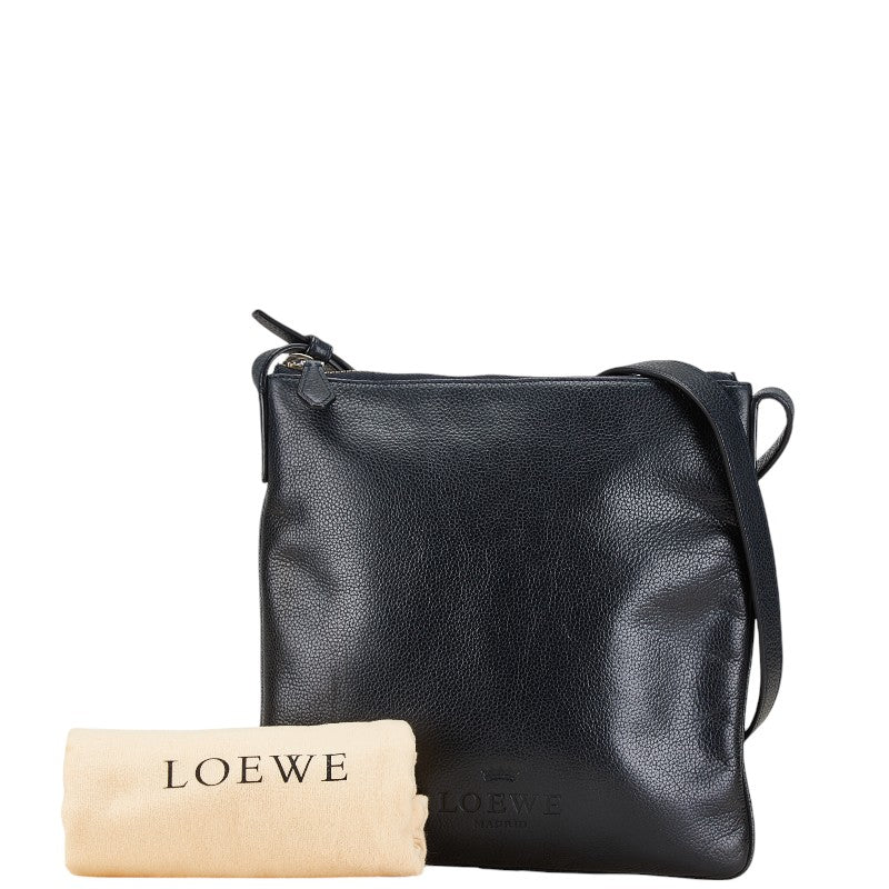 Loewe Leather Logo Shoulder Bag 340906 in Very Good Condition