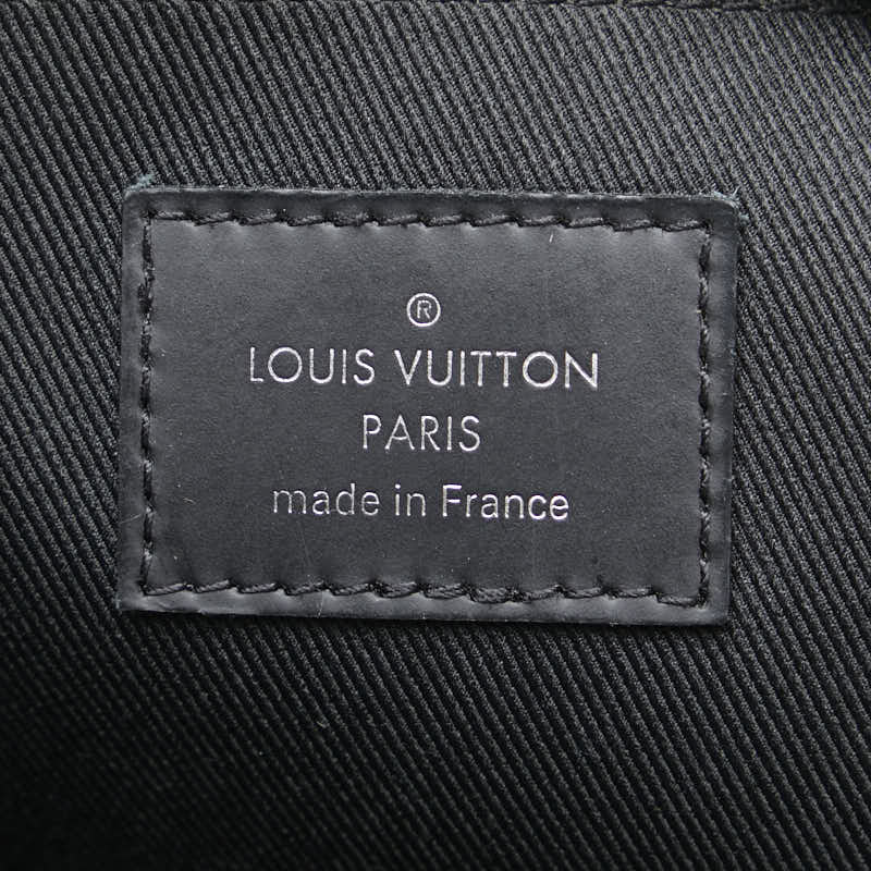 Louis Vuitton Monogram Eclipse Pochette Jour GM Clutch Black White PVC Leather in Very Good Condition