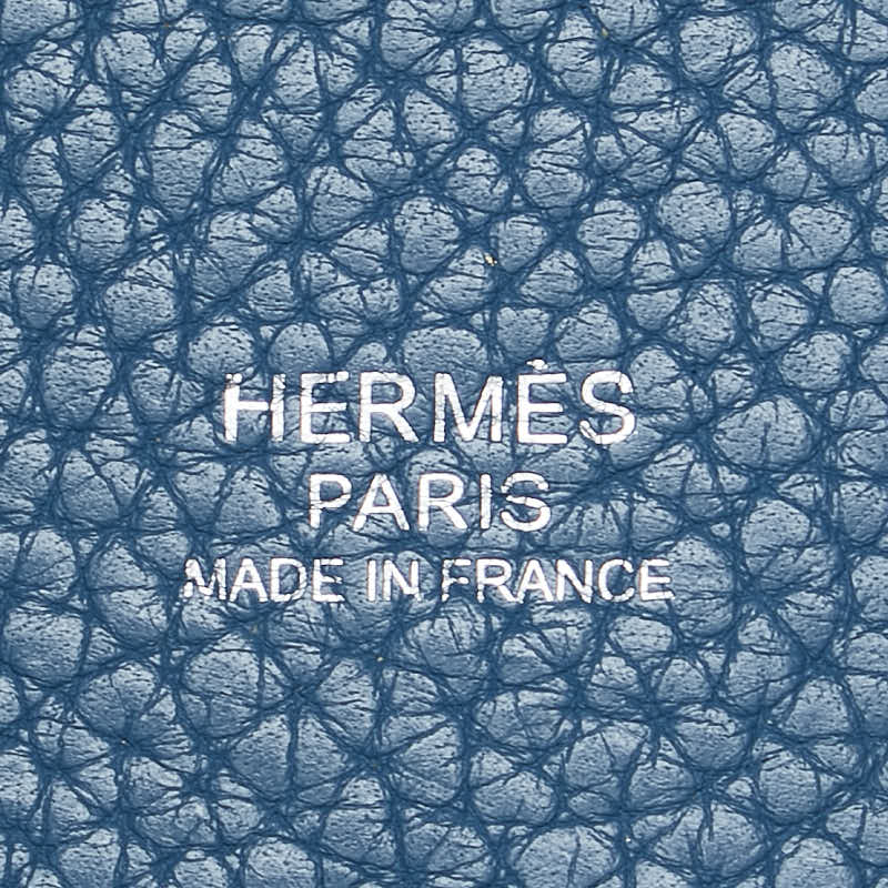 Hermes Picotin Lock PM Handbag Blue Jean Clemence