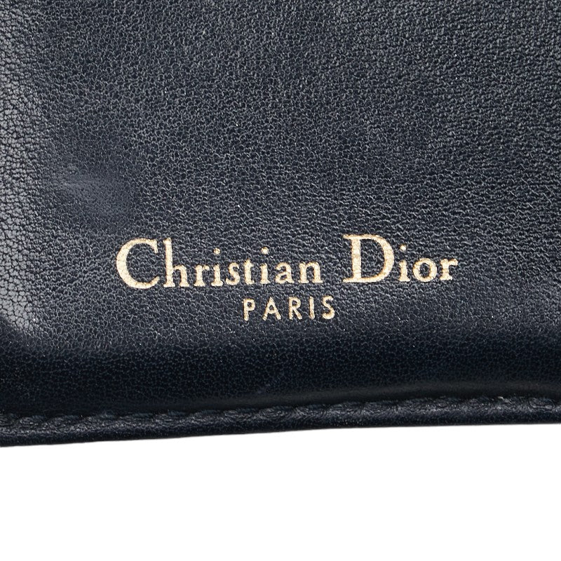 Dior Oblique Trotter Saddle Tri-fold Wallet Jacquard in Very Good Condition