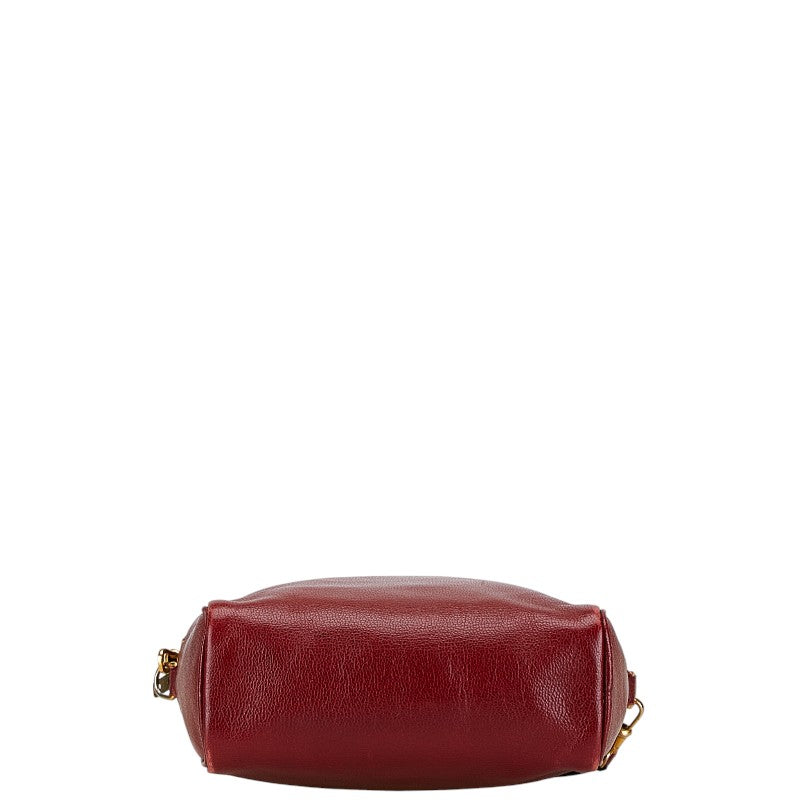 Hermes Chevre Jockey Shoulder Bag Red